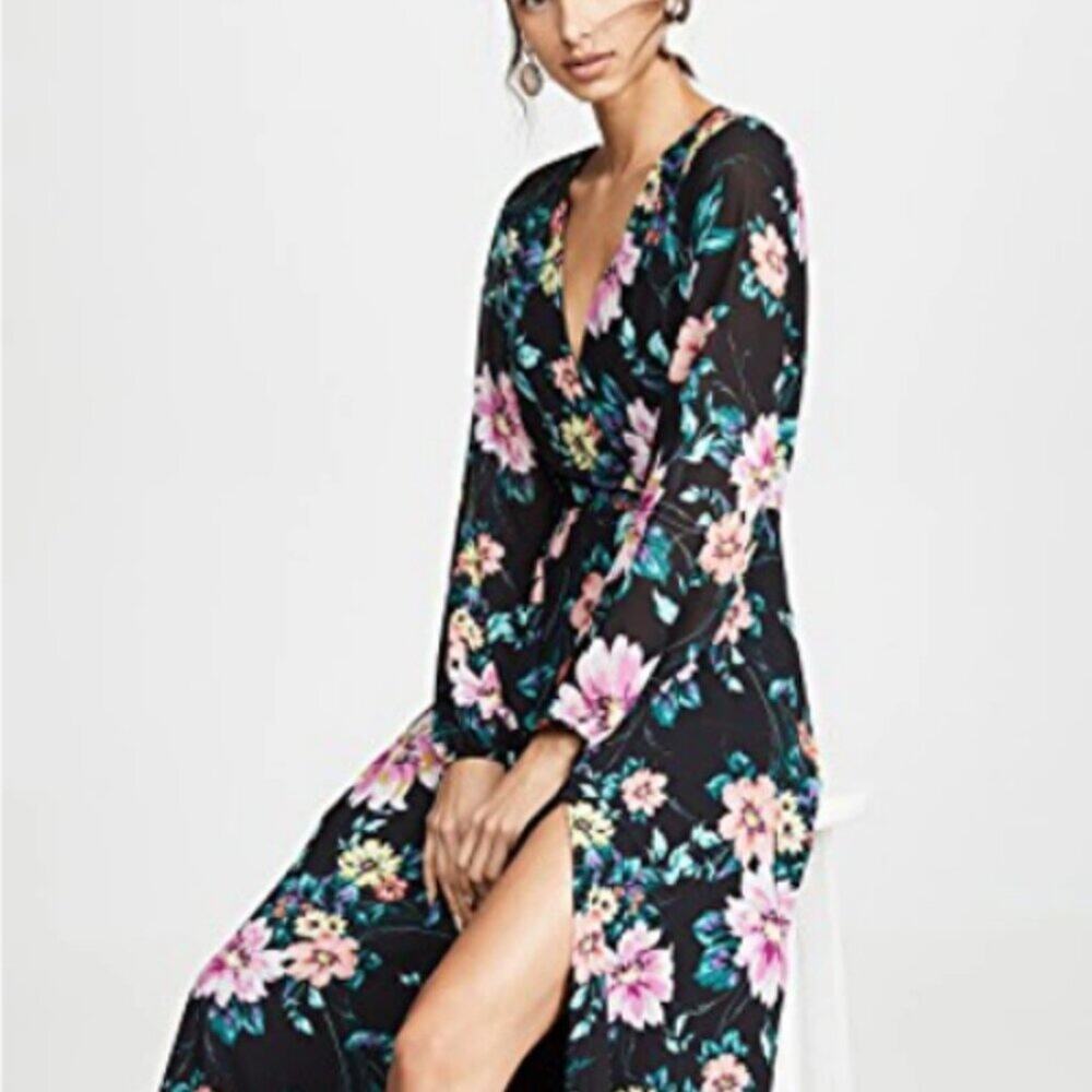 YUMI KIM LOVE AFFAIR DRESS FLORAL MAXI SIze Large NWT